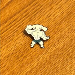 Women’s Accessories Muscular Buff Strong Cinnamoroll Enamel Pin-Hello Kitty